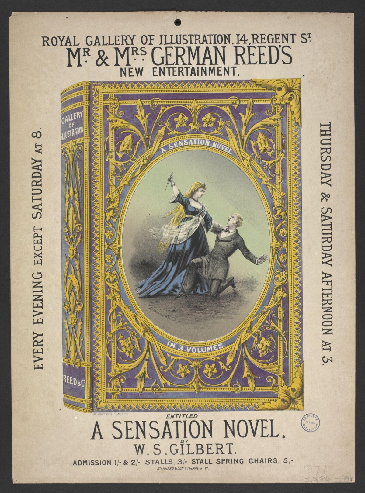 Victorian Playbill for A Sensation Novel