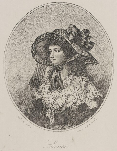 Engraved Portrait of Louisa