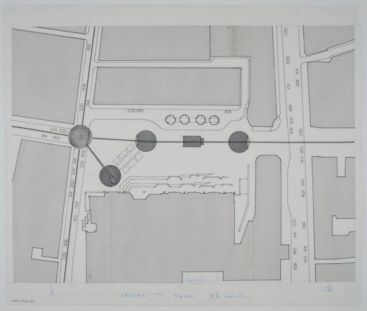 Hand-Drawn Urban Site Plan