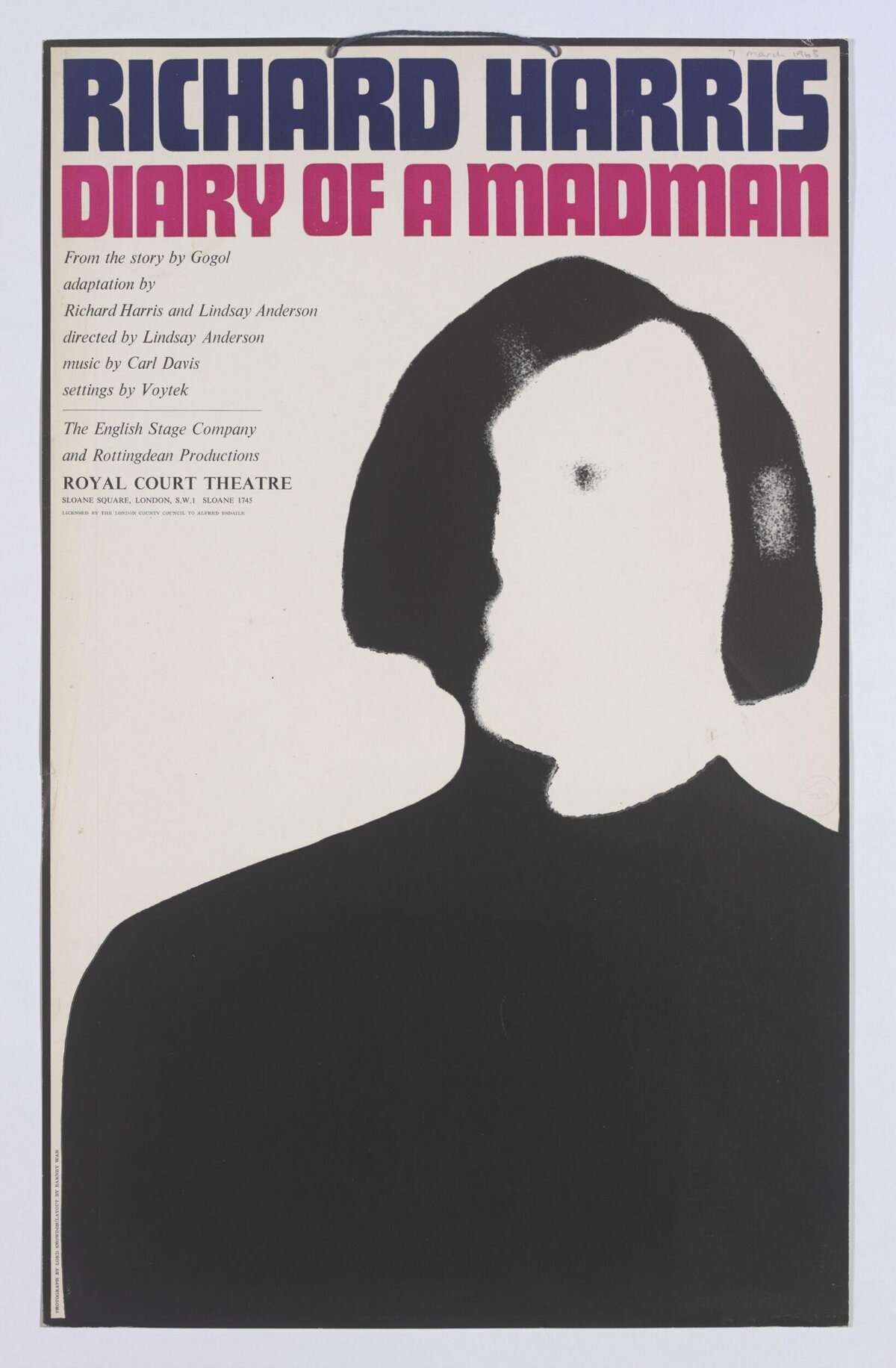 Diary of a Madman Stage Poster