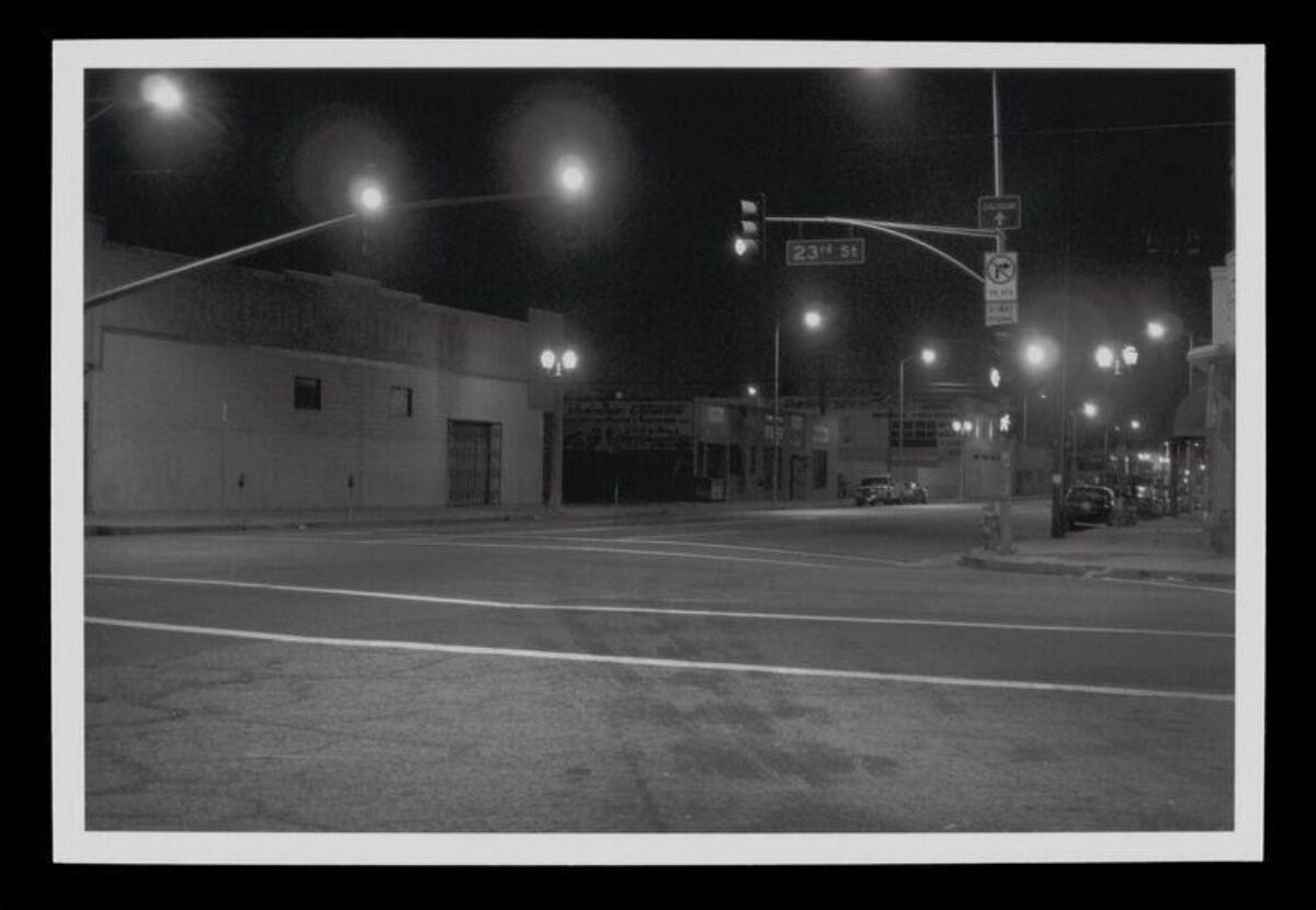 23rd Street Intersection at Night