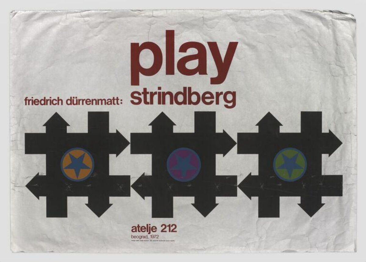 1972 Play Strindberg Theatre Poster