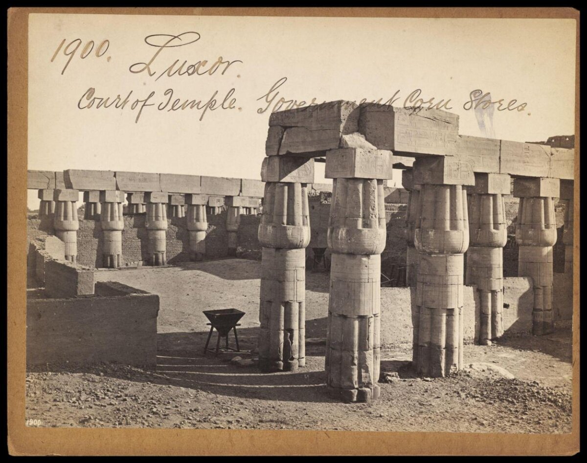 1900 Luxor Temple Court Ruins