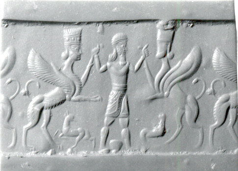 Ancient Near Eastern Cylinder Seal Relief