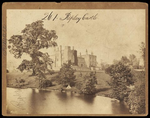 Vintage View of Ripley Castle