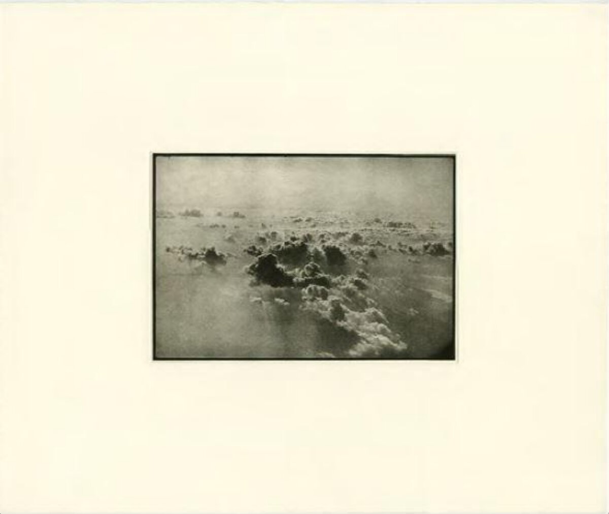 Vintage Aerial View of Clouds