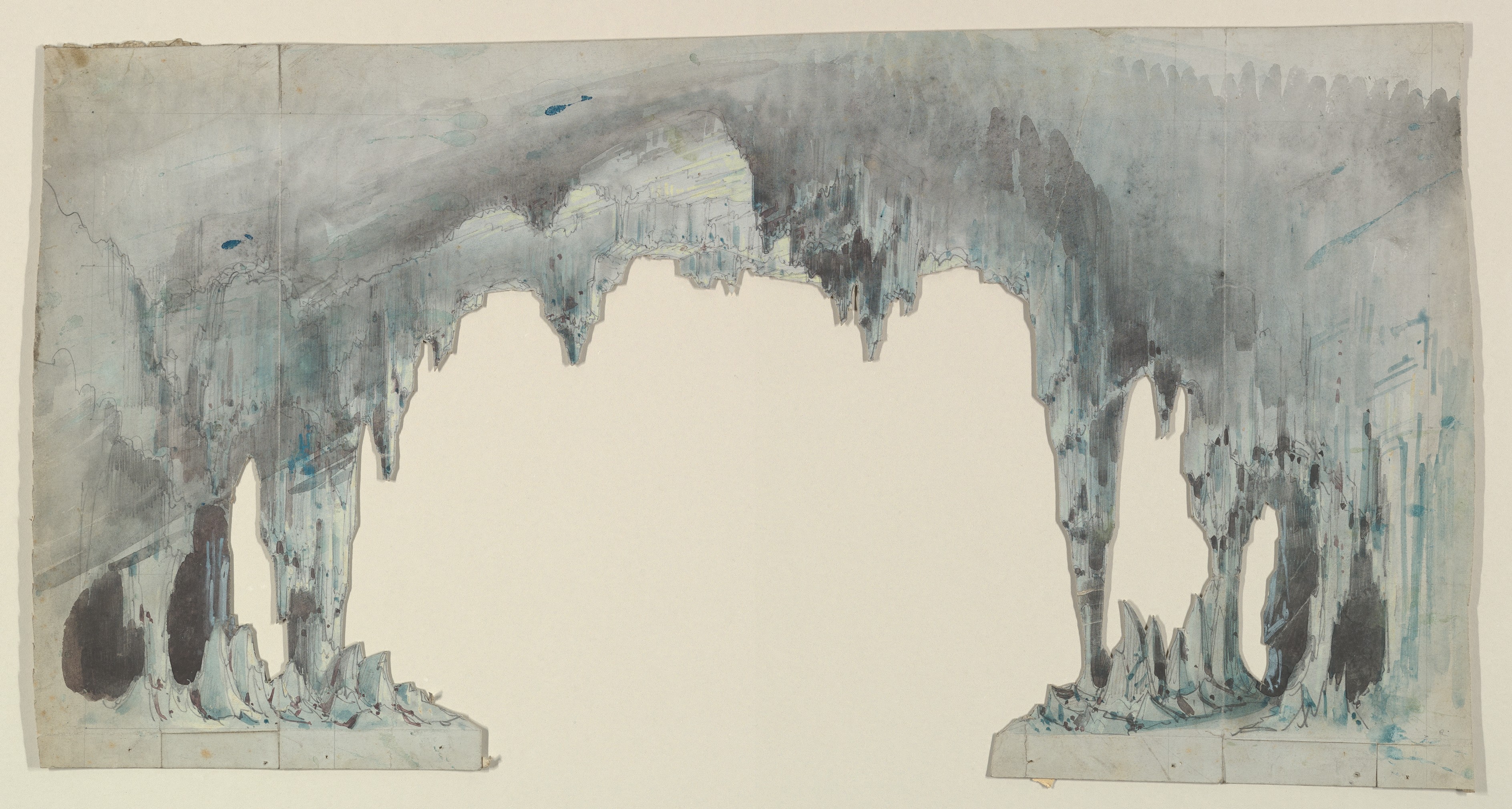 Watercolor Sketch of Stalactite Cave