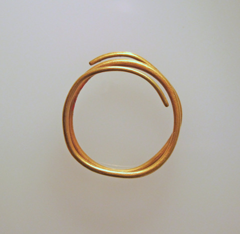 Open Coiled Gold Ring