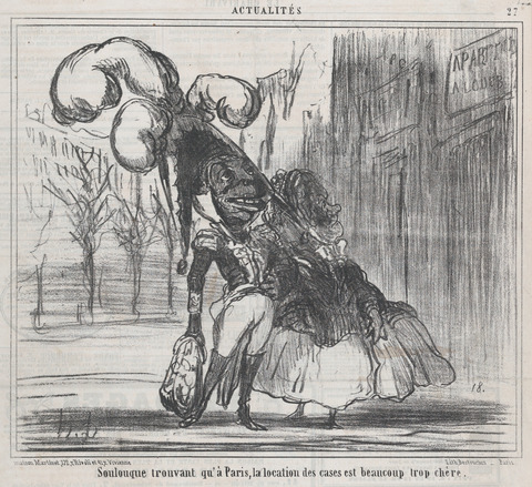 Political Cartoon of Soulouque in Paris