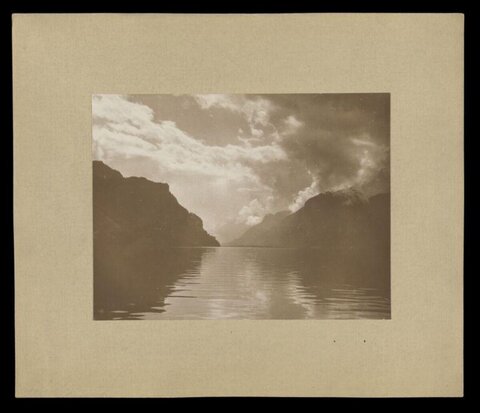 Vintage Mountain Lake View