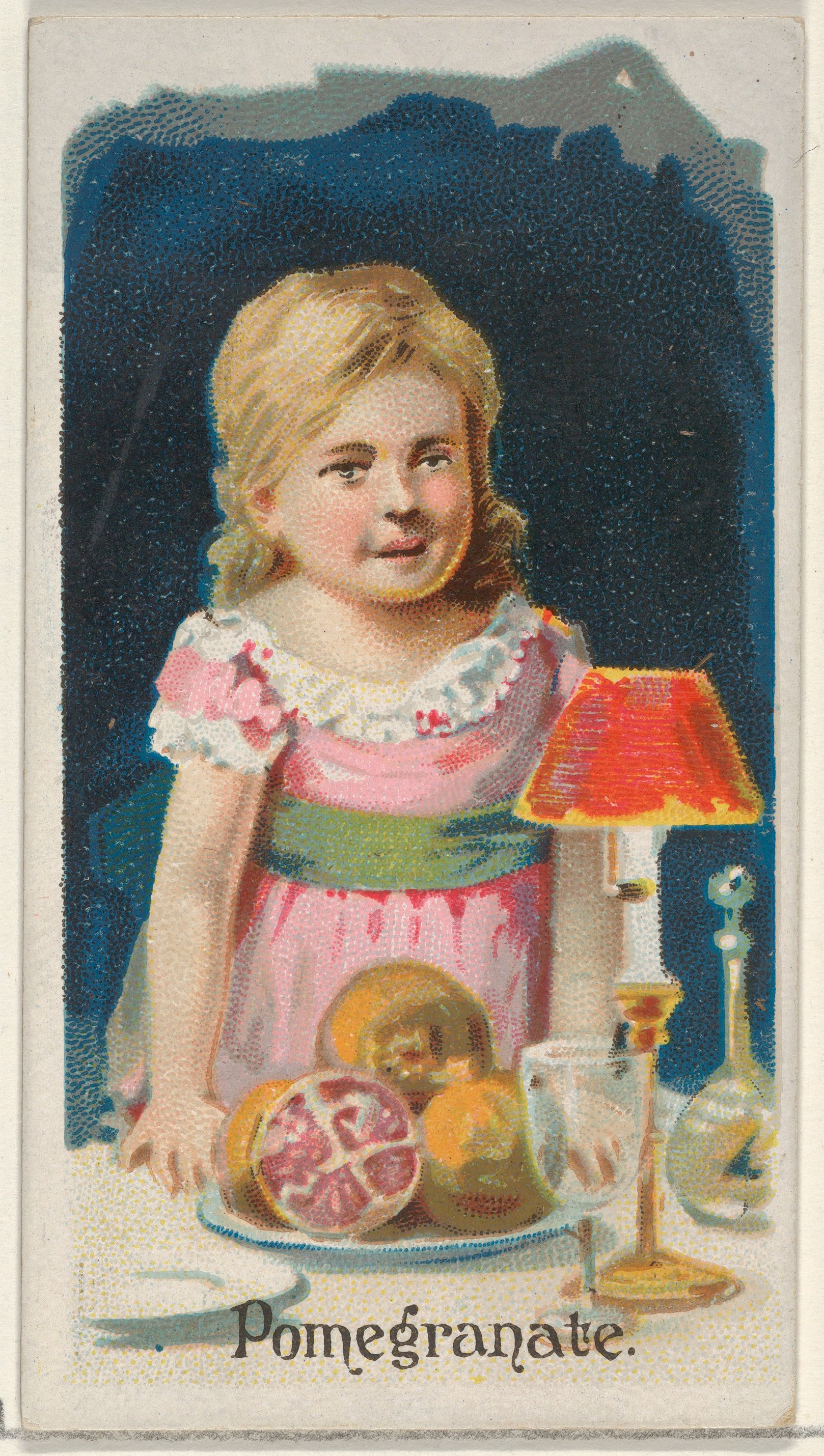 Vintage Girl With Pomegranate