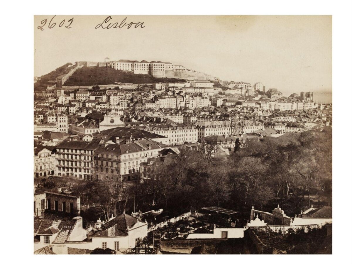 Vintage Lisbon City Panorama