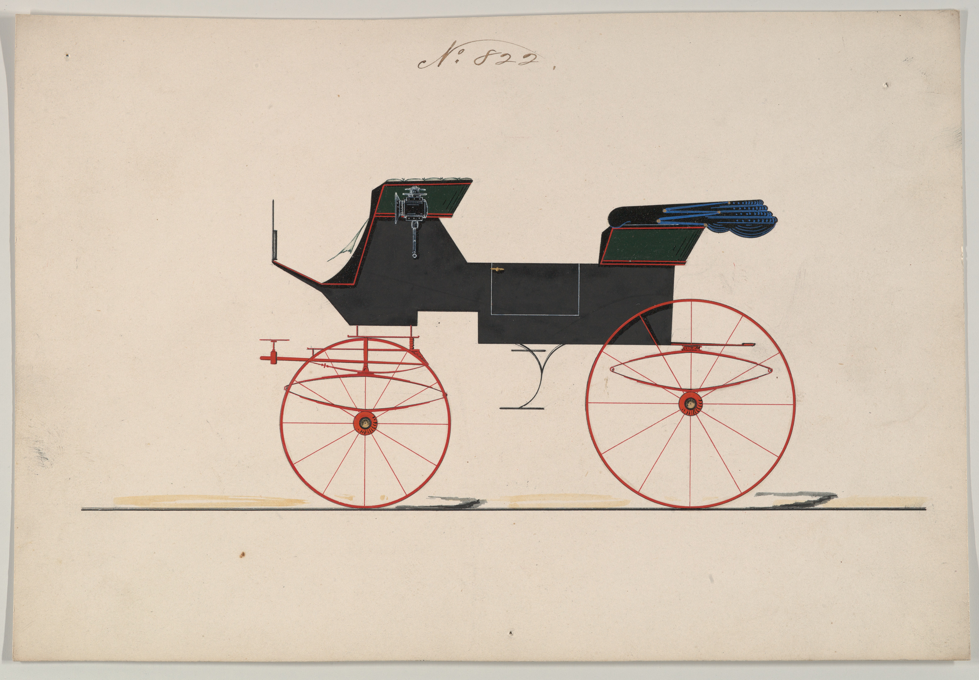 Design Sketch of Horse-drawn Carriage