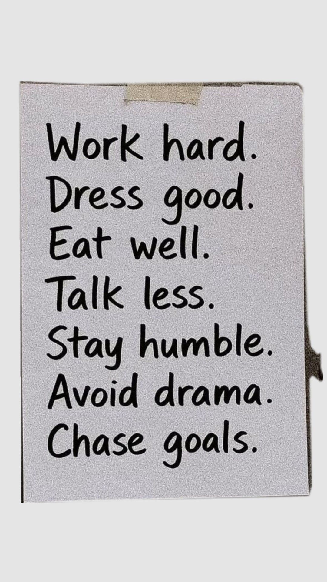 Motivational Life Rule List