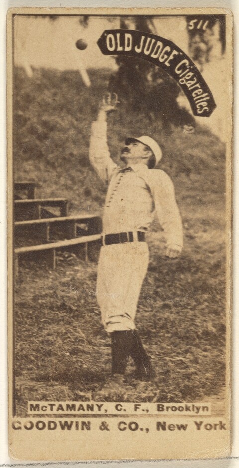 Vintage Brooklyn Baseball Player Cigarette Card