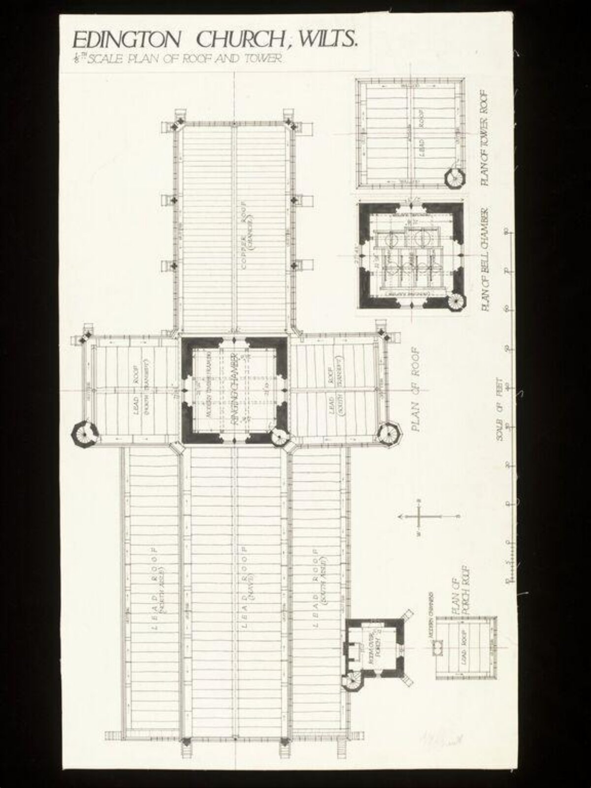 Edington Church Roof and Tower Plan