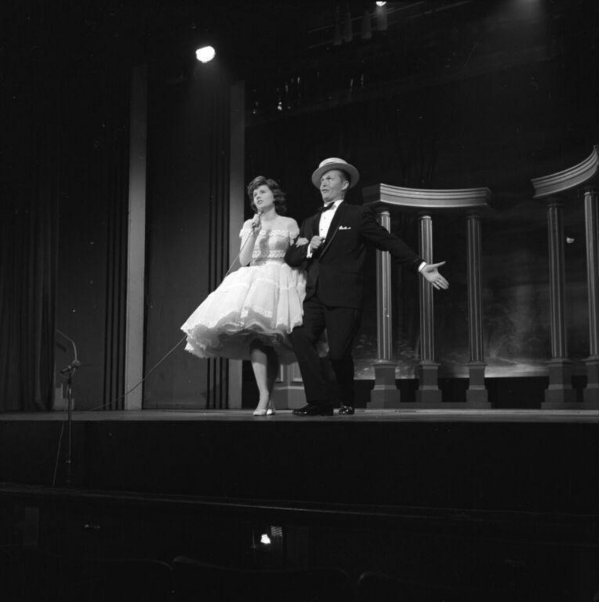 Two Performers on Theater Stage