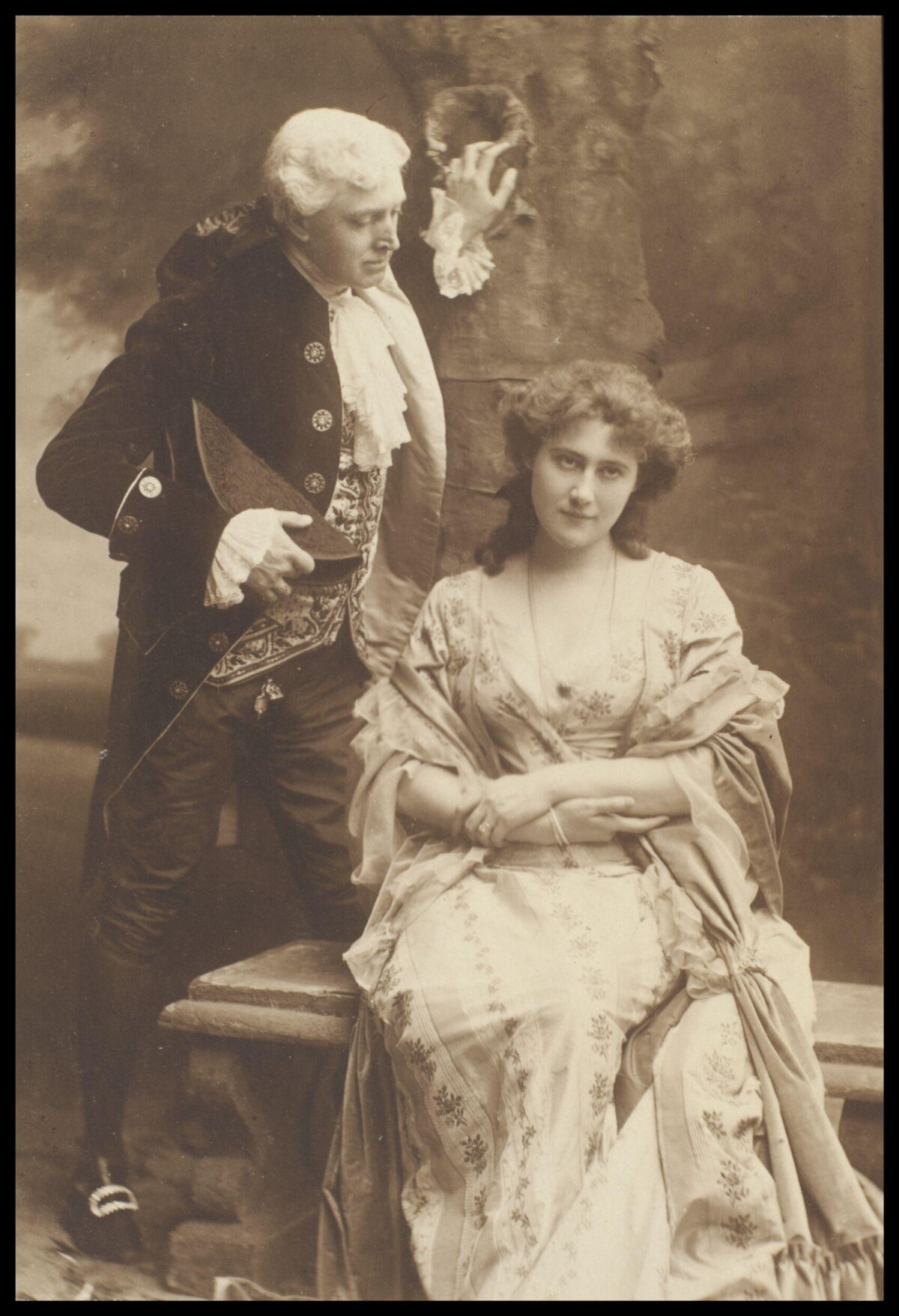 Two Actors in Period Costume Portrait