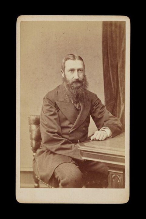 Vintage Portrait of a Seated Bearded Gentleman