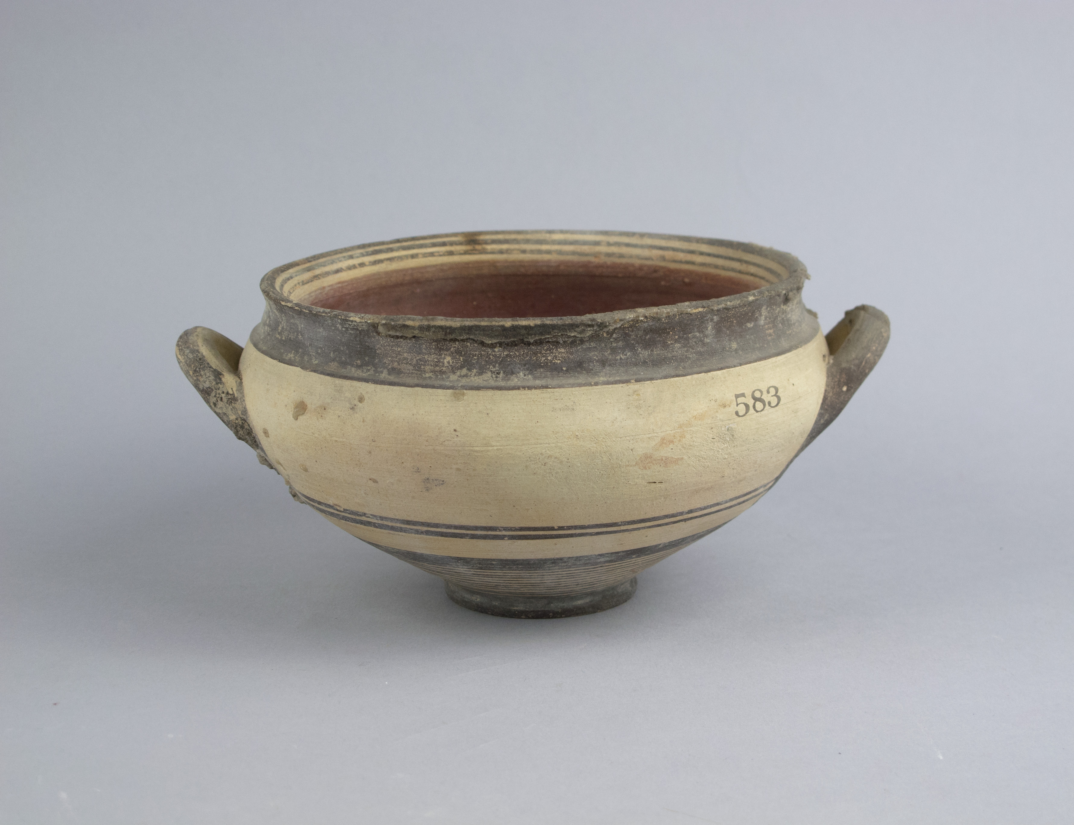 Ancient Painted Ceramic Bowl