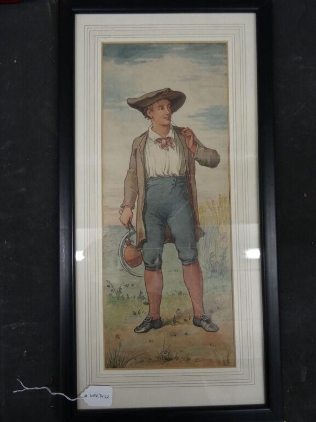 Framed Painting of a Harvest Worker