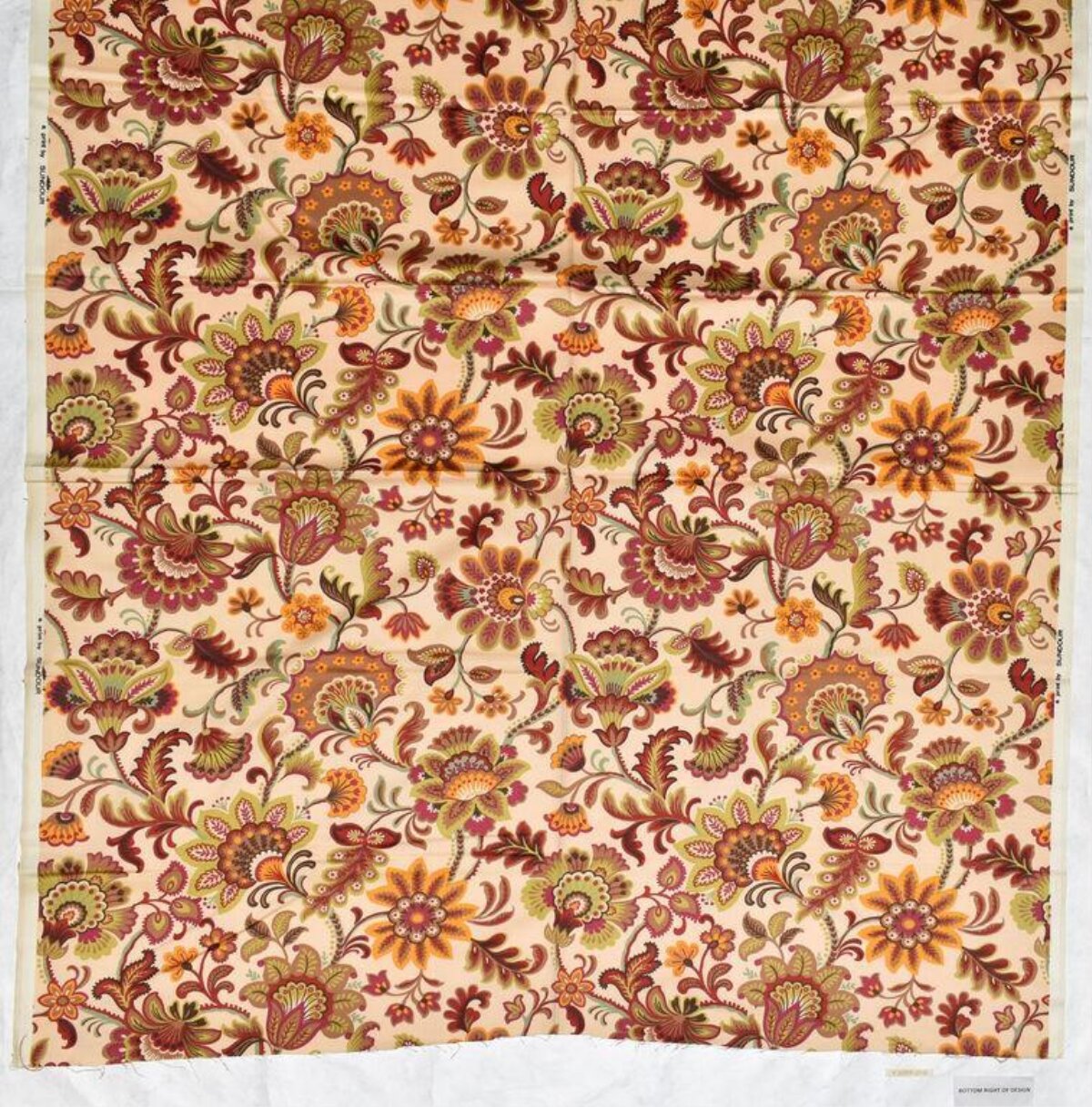 Vintage Floral Print Fabric