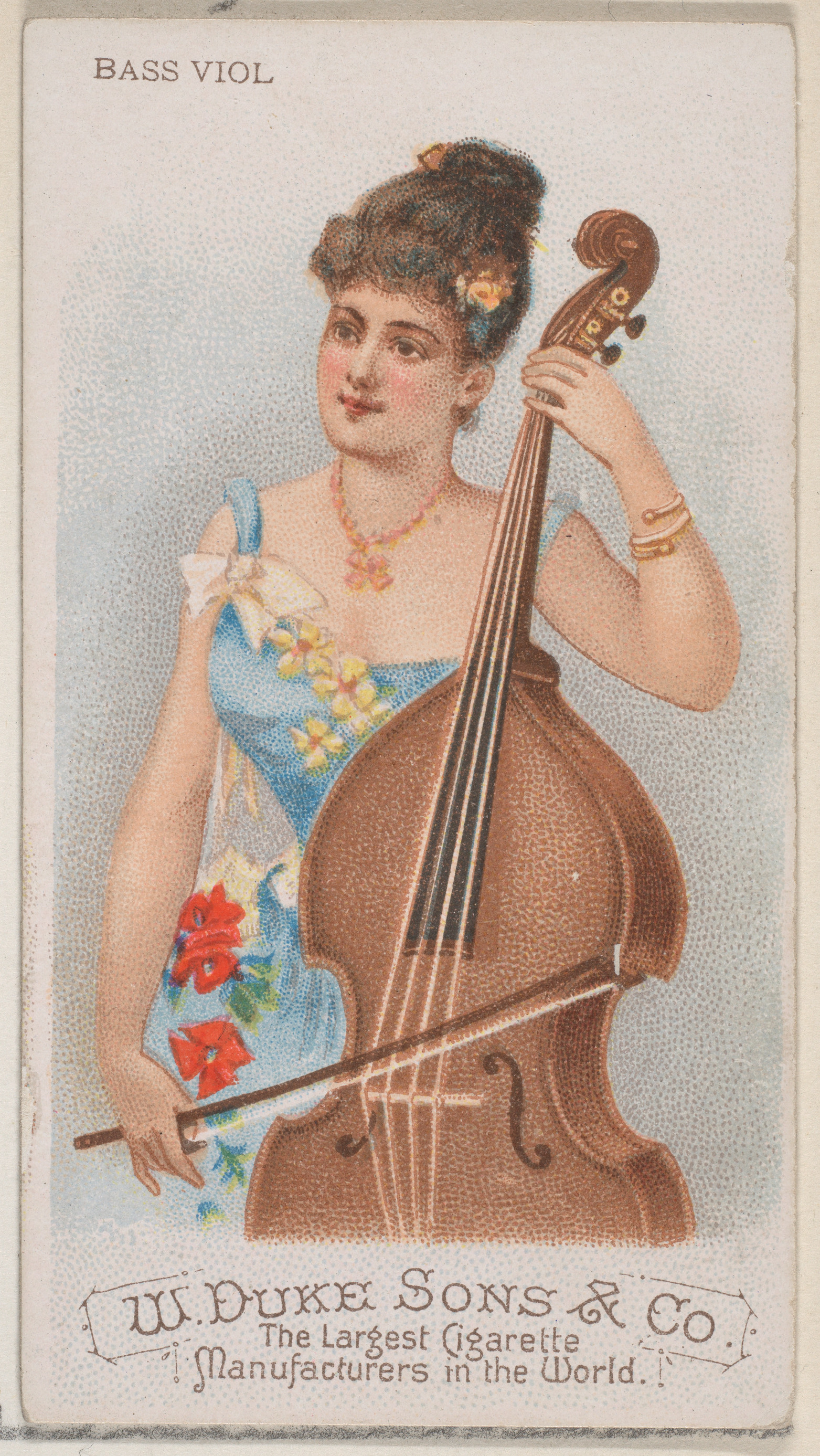 Bass Viol Vintage Cigarette Card