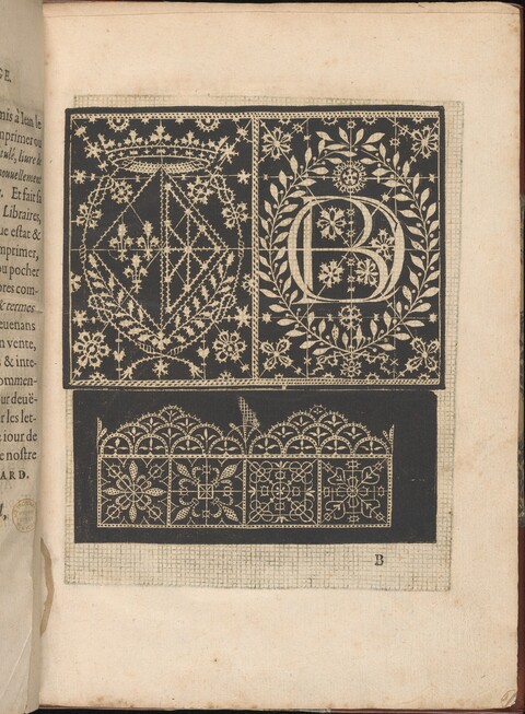 Antique Lace Pattern Book Page