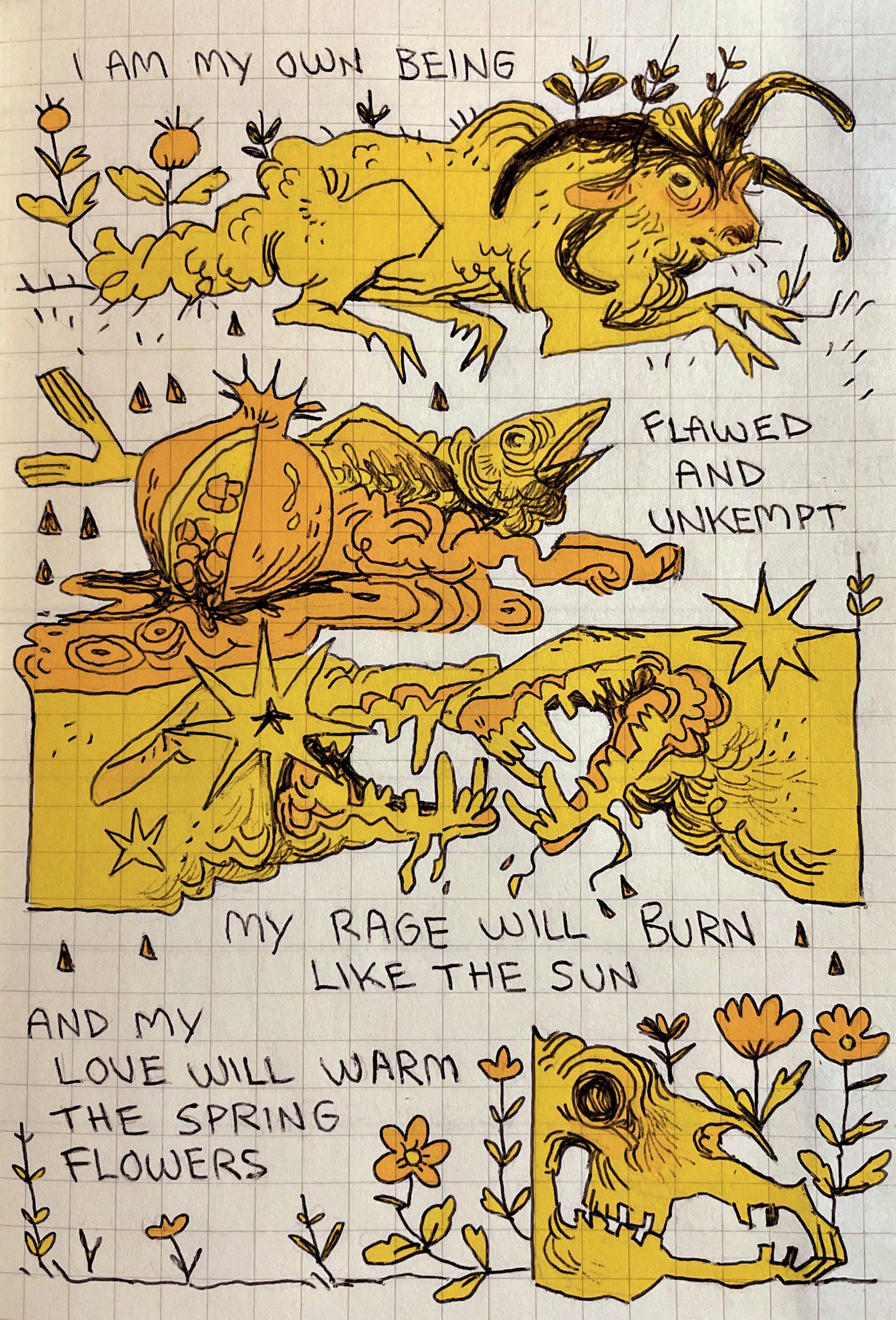 Surreal Self Affirmation Illustration