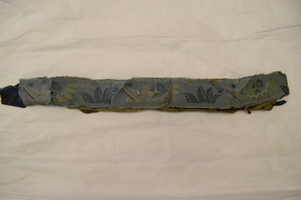Antique Patterned Fabric Strip