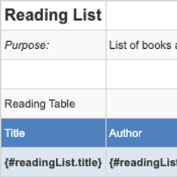 Reading List