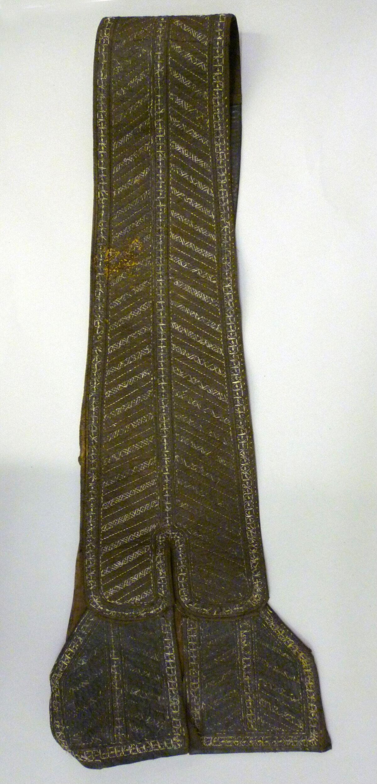 Antique Embroidered Split Textile Strap