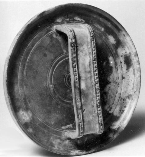 Ancient Pottery Lid with Handle