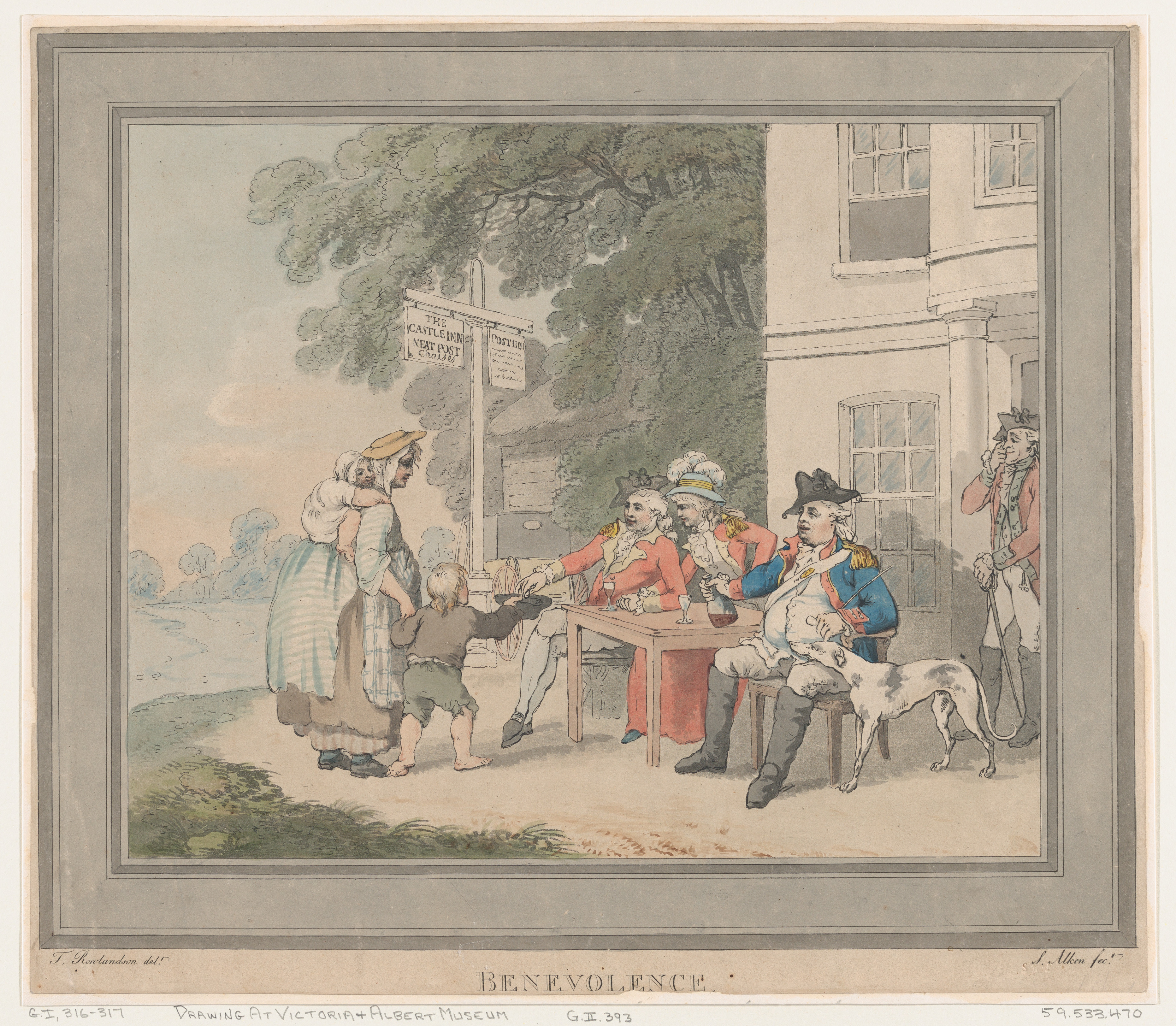 Benevolence 18th Century Drawing