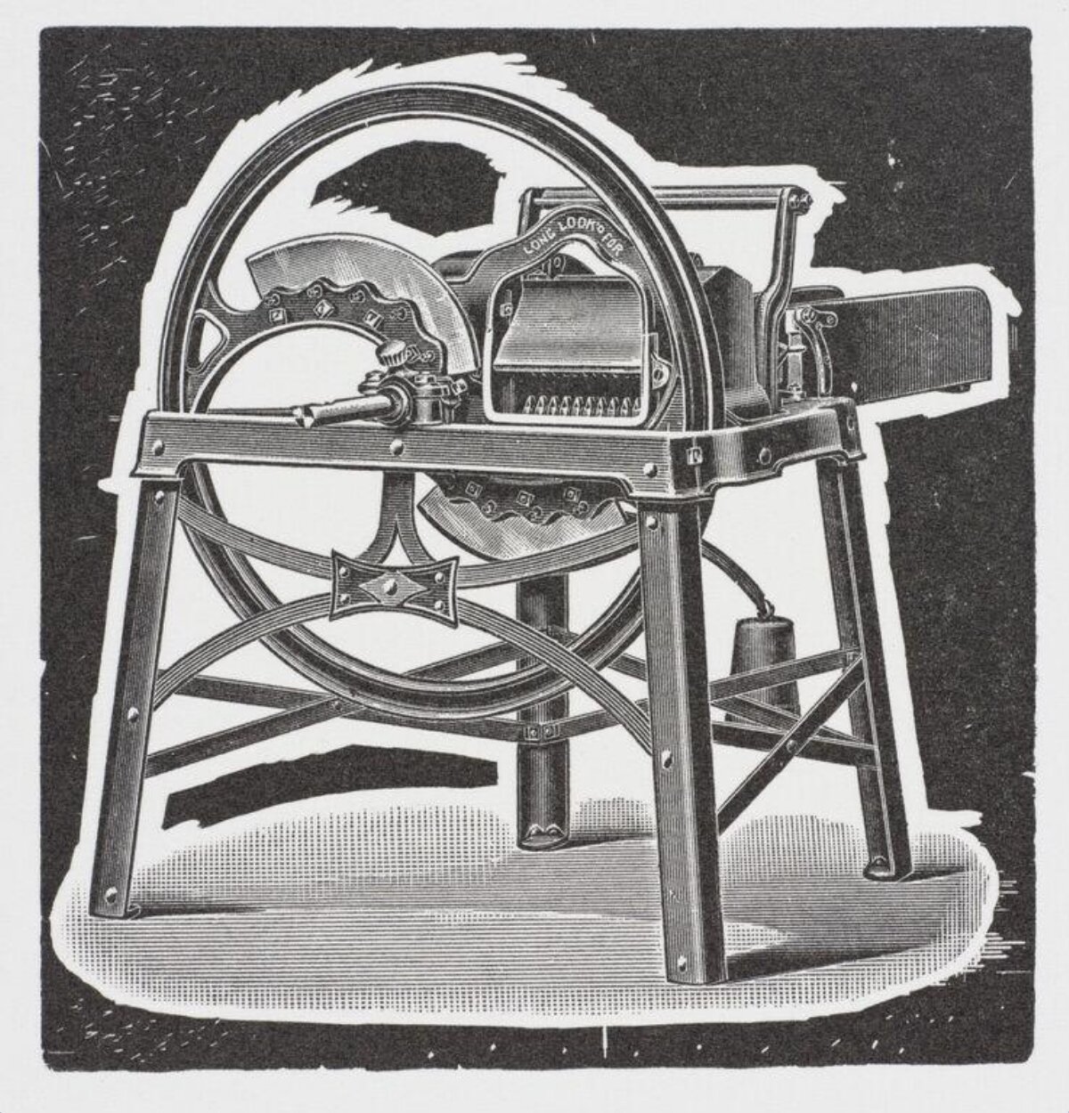 Vintage Hand-cranked Farm Cutting Machine
