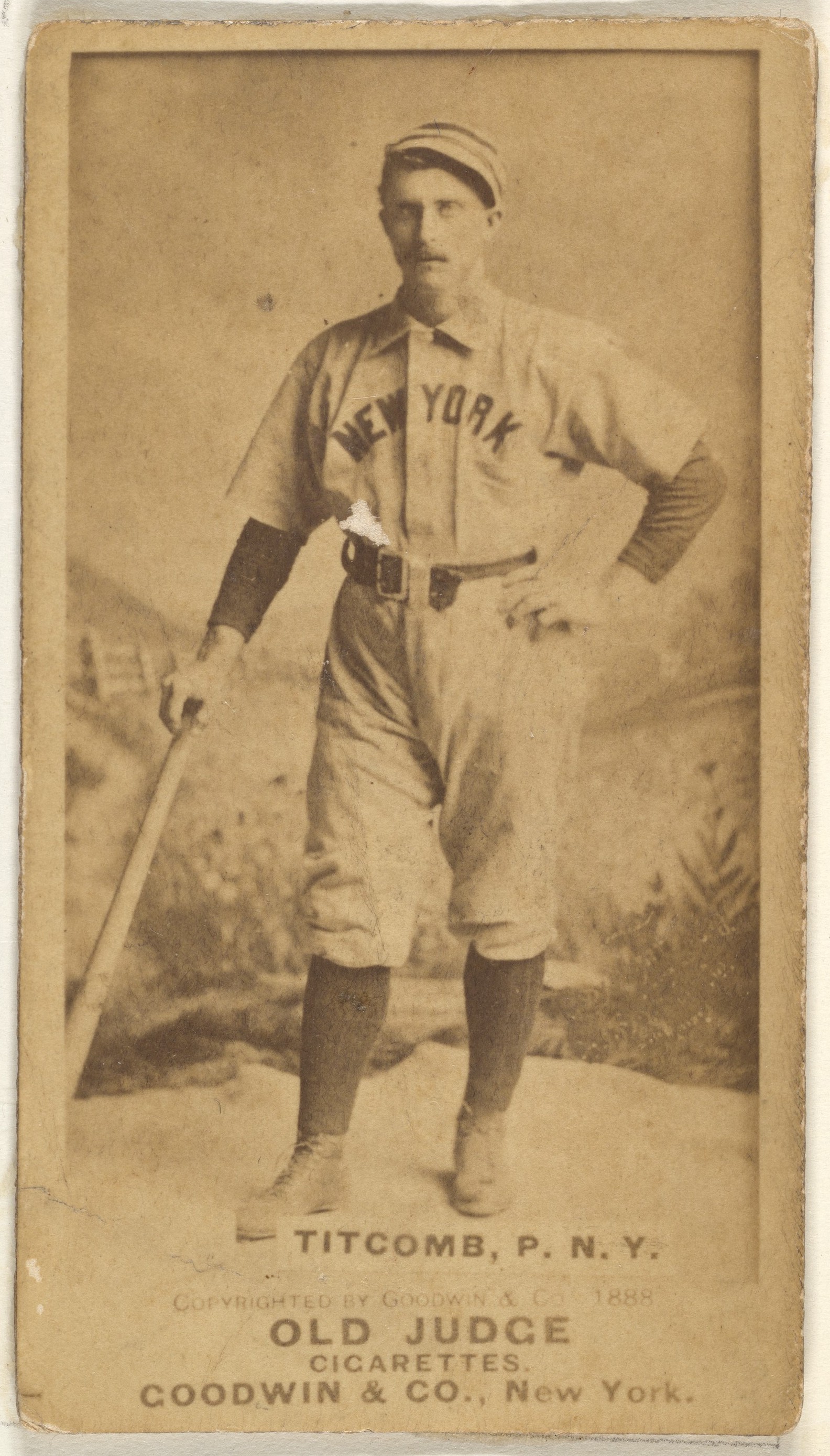 1888 Old Judge New York Baseball Card