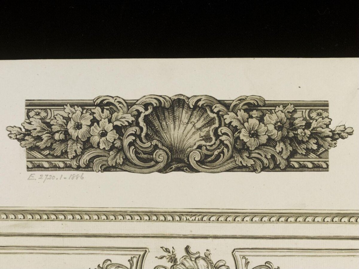 Rococo Decorative Ornament Engraving