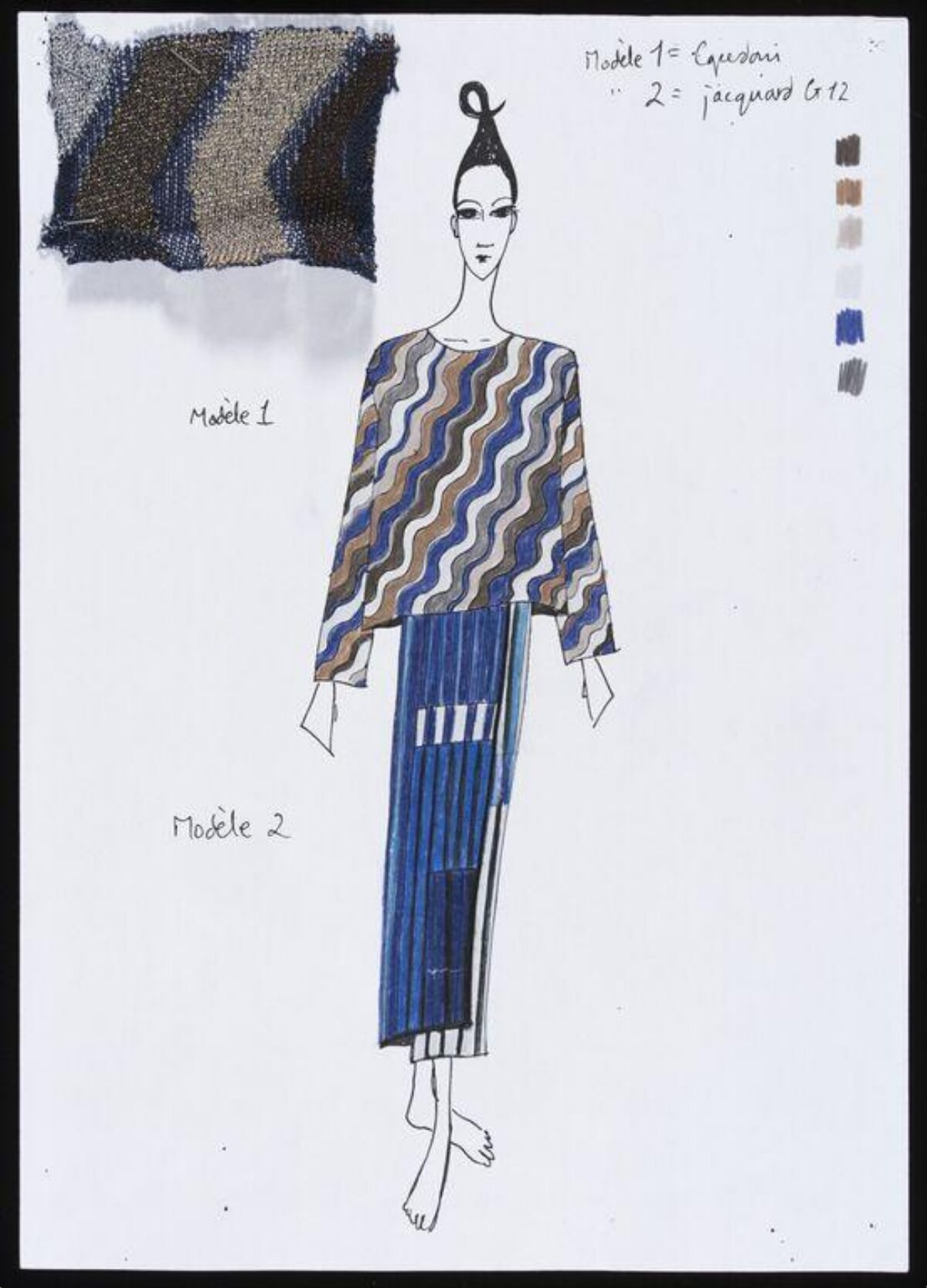 Hand Drawn Fashion Design Sketch