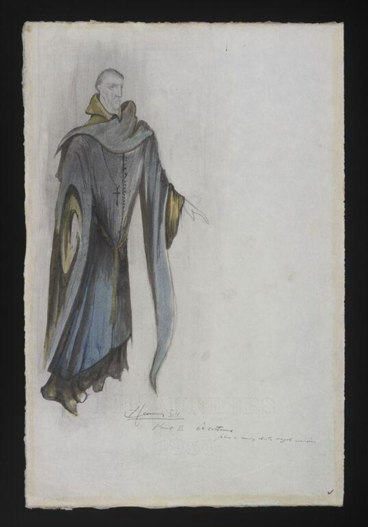 Monk Costume Design Sketch
