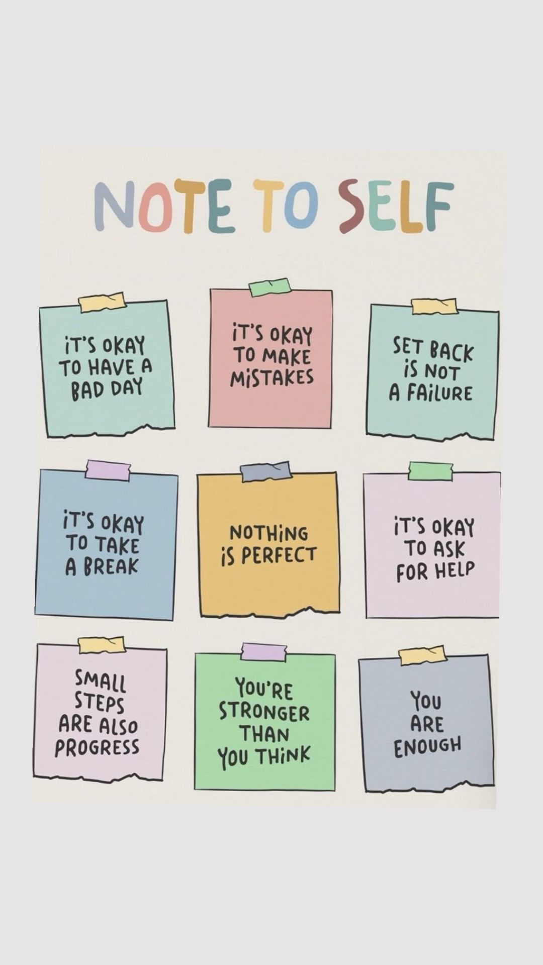Note to Self Positive Reminders