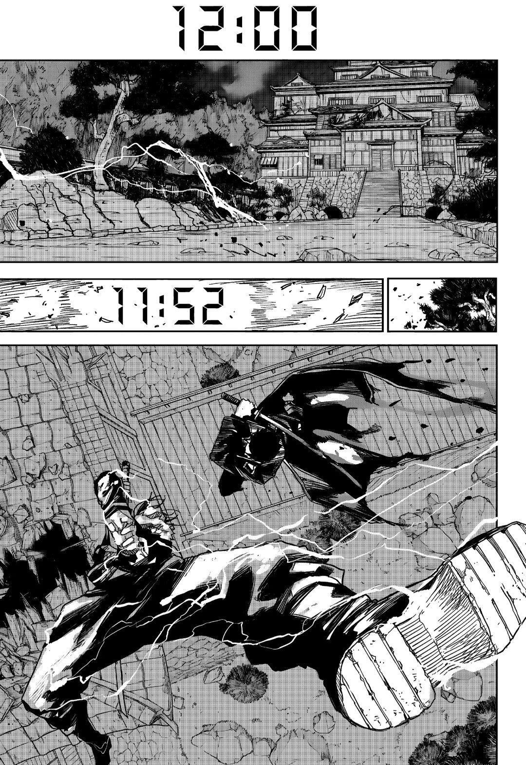 Timed Battle Manga Page at Japanese Castle