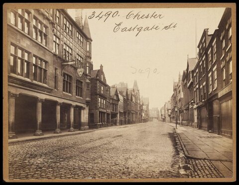 Vintage View of Eastgate Street Chester
