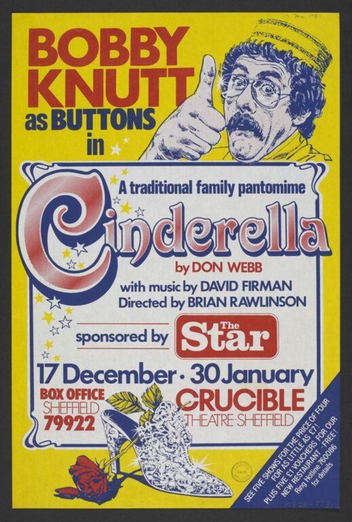 Cinderella Pantomime Theatre Poster