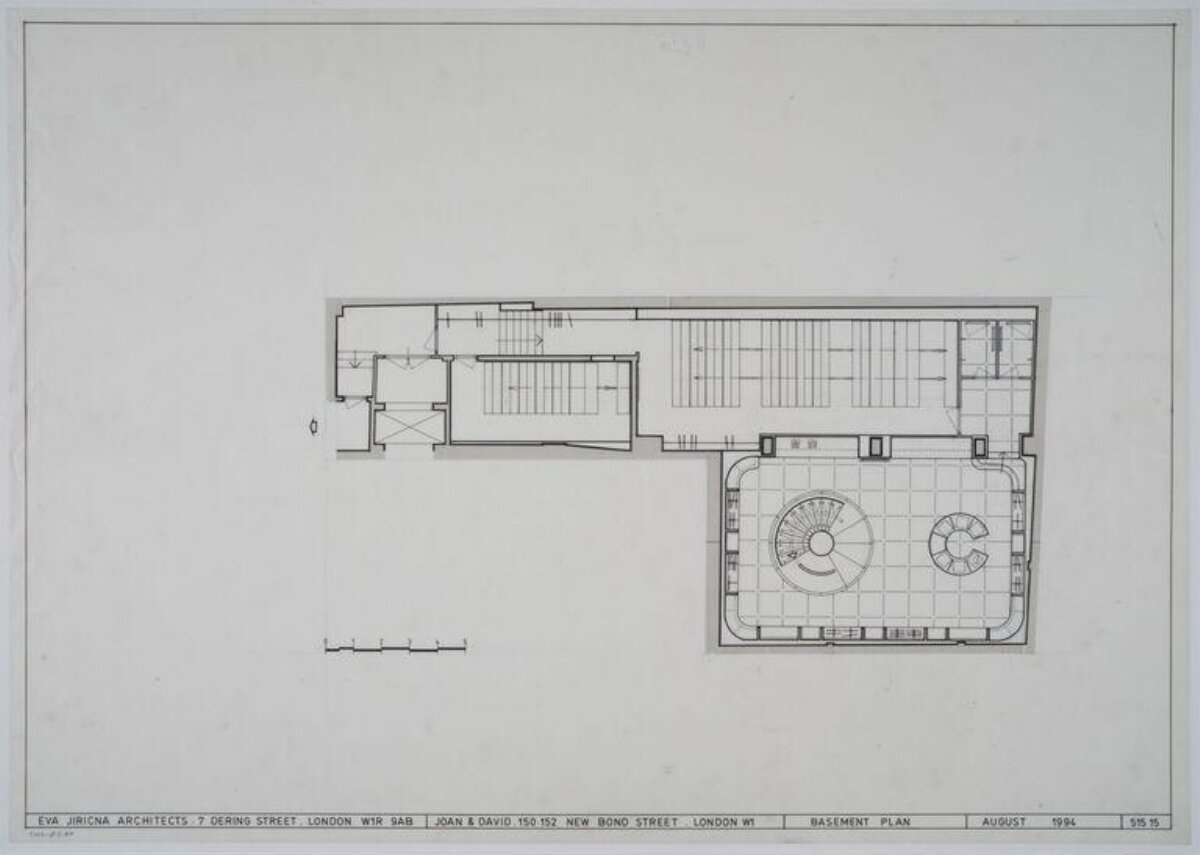 London Store Basement Architectural Plan
