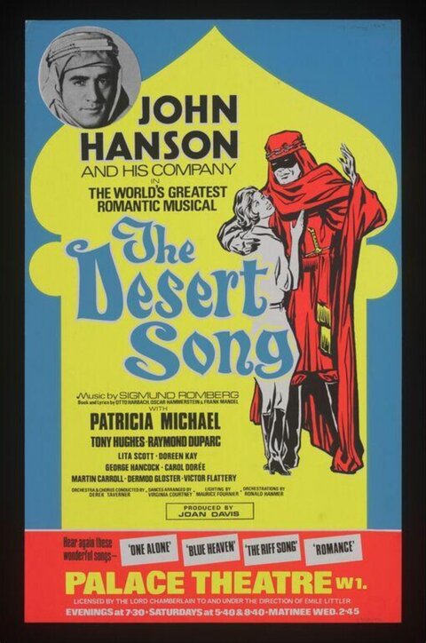 The Desert Song Musical Poster
