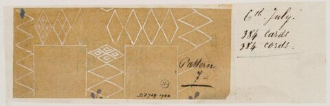 1900 Textile Pattern Design Sketch