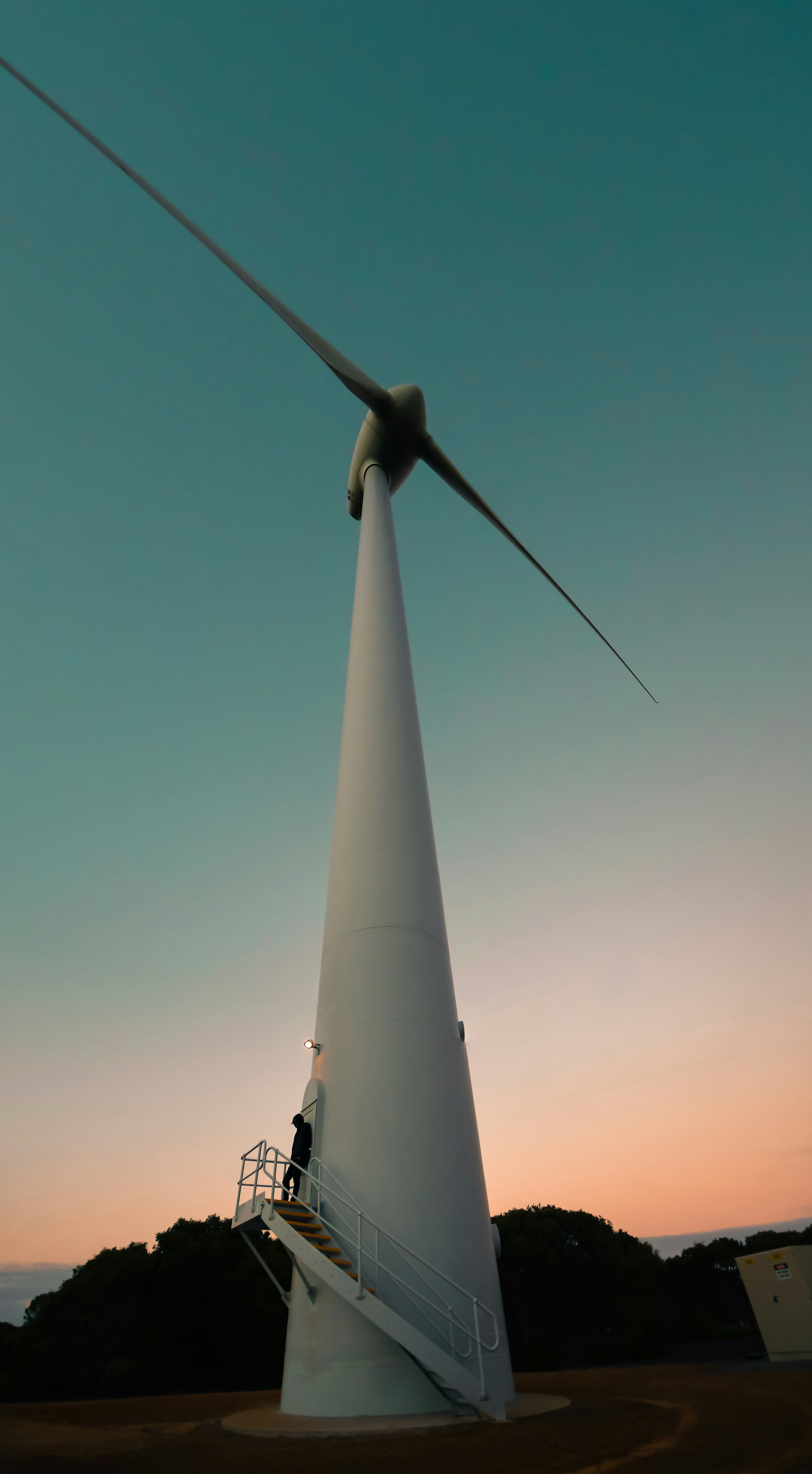Wind Turbine at Dusk