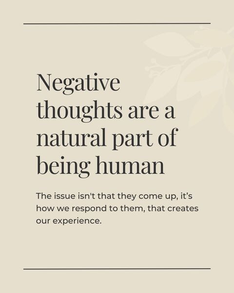 Mental Health Quote About Negative Thoughts