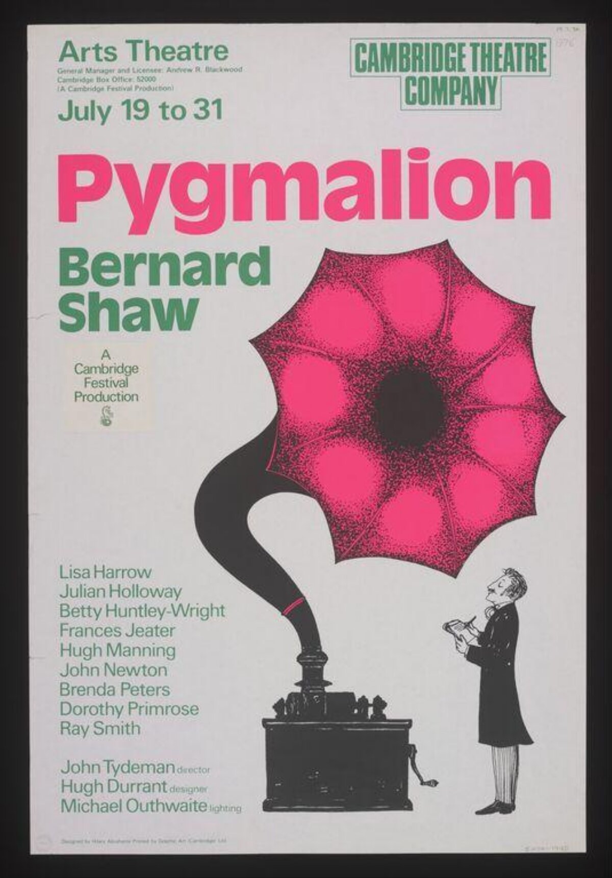 Vintage Pygmalion Theatre Poster