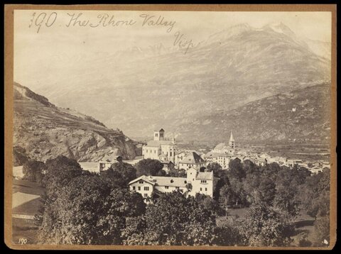 Visp Town in Rhone Valley